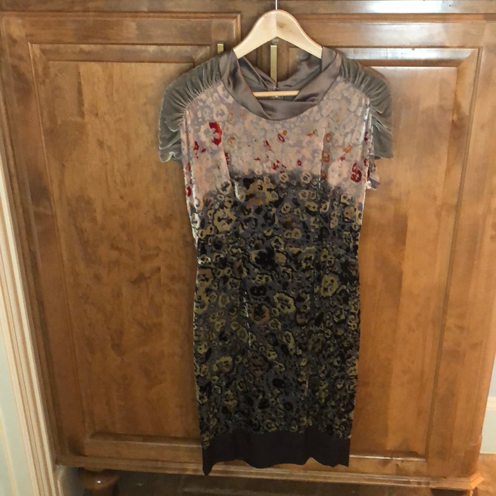 COPY - ETRO Velvet & Silk Sheath Dress, Size 40 (US 4-6)